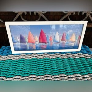 Colorful Sailboat Art Print 
“Flying Color” by Sally Caldwell Fischer